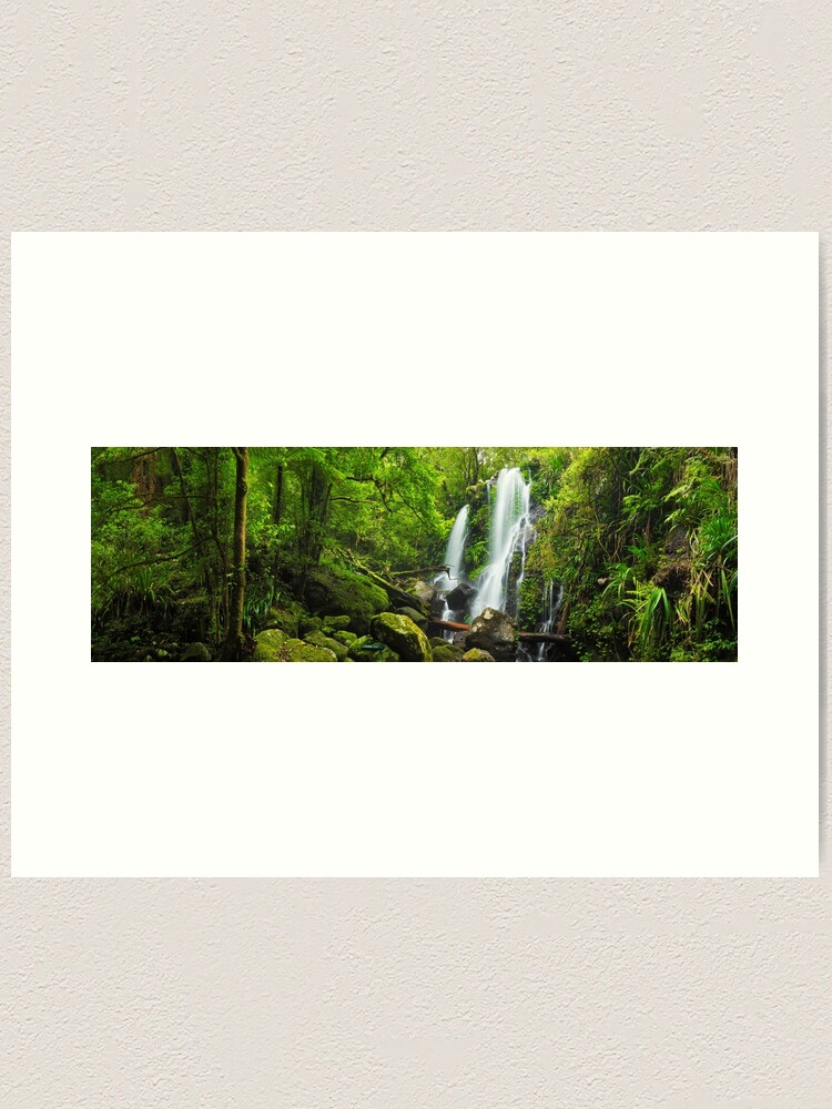 Alternate view of Chalahn Falls, Lamington National Park, Queesland, Australia Art Print