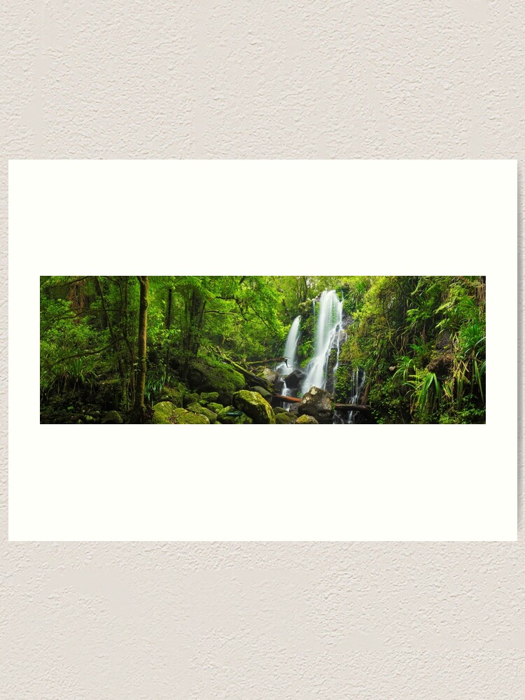 Alternate view of Chalahn Falls, Lamington National Park, Queesland, Australia Art Print
