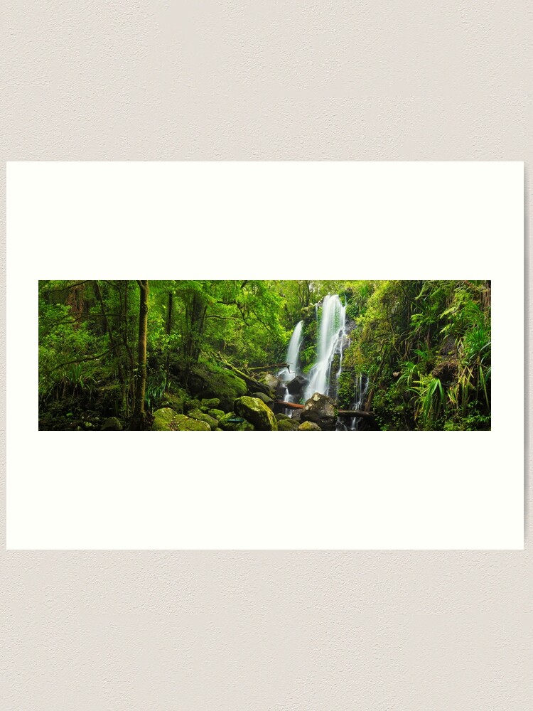 Alternate view of Chalahn Falls, Lamington National Park, Queesland, Australia Art Print