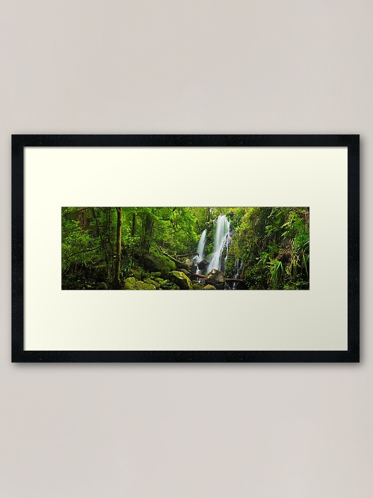 Alternate view of Chalahn Falls, Lamington National Park, Queesland, Australia Framed Art Print
