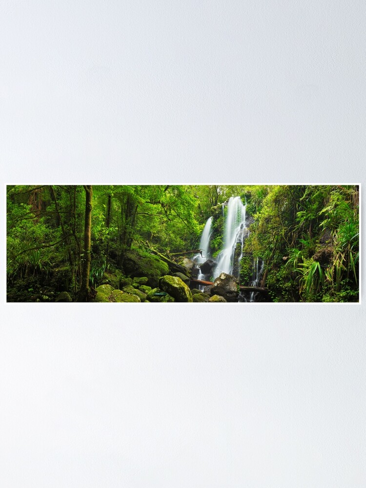 Thumbnail 1 of 3, Poster, Chalahn Falls, Lamington National Park, Queesland, Australia designed and sold by Chockstone.