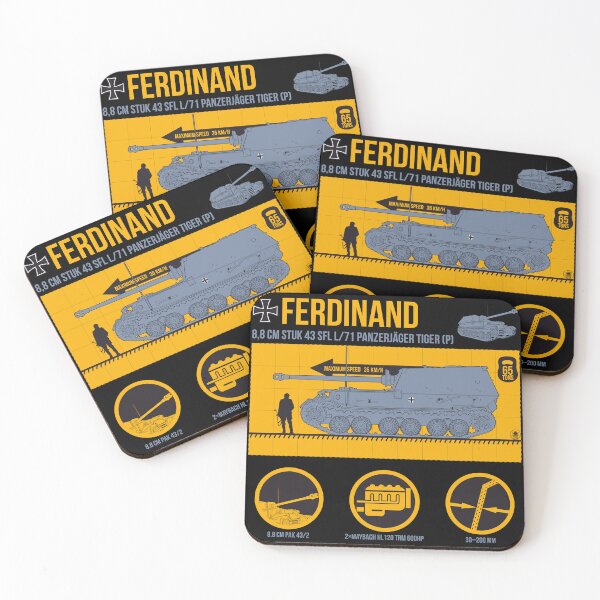 Item preview, Infographic German tank destroyer Ferdinand designed and sold by FAawRay.