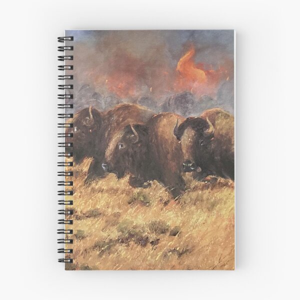 Item preview, Bison Running From The Fire designed and sold by GalleryDigitals.