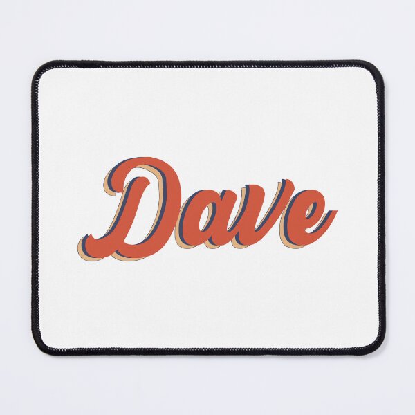 Item preview, Dave name - cool 70s retro font surf style design (Black) designed and sold by  OKINTA.