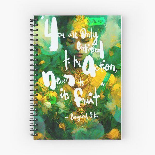 Item preview, Bhagavad Gita's quote : "You are only entitled to the Action, never to its Fruit" designed and sold by HeyHappiness.