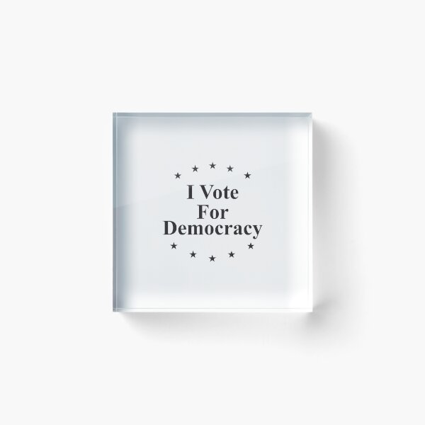 Item preview, I vote for democracy black designed and sold by Politics-Corner.