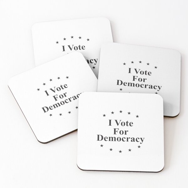 Item preview, I vote for democracy black designed and sold by Politics-Corner.