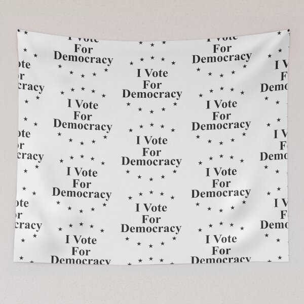 Item preview, I vote for democracy black designed and sold by Politics-Corner.