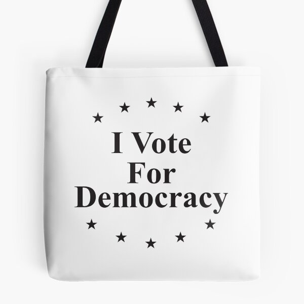 Item preview, I vote for democracy black designed and sold by Politics-Corner.