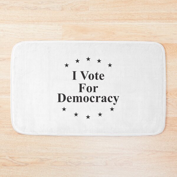 Item preview, I vote for democracy black designed and sold by Politics-Corner.