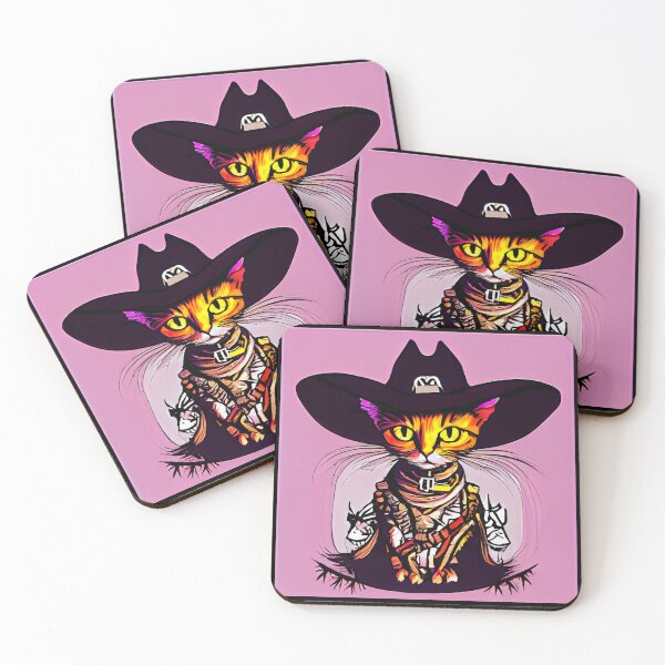 Item preview, Spooky Cowboy Cat - Halloween Delight designed and sold by Ridaelb.