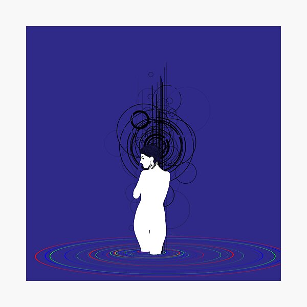 rgb water girl Photographic Print