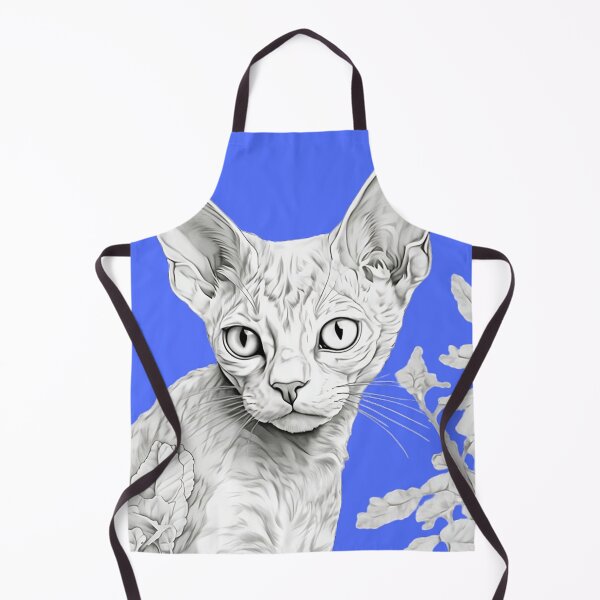 Item preview, Devon Rex Blue Background designed and sold by rexalisopress.