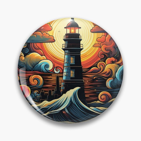 Item preview, Psychedelic Lighthouse: Guiding the Mind designed and sold by PsyCloth.