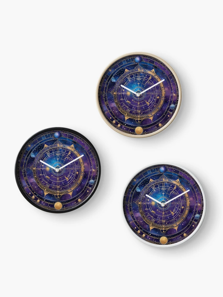 Thumbnail 3 of 4, Clock, Celestial Alignment designed and sold by AbsoluteA.