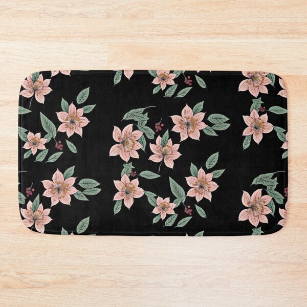 Item preview, Big cherry blossoms on black designed and sold by FlowerandDesing.