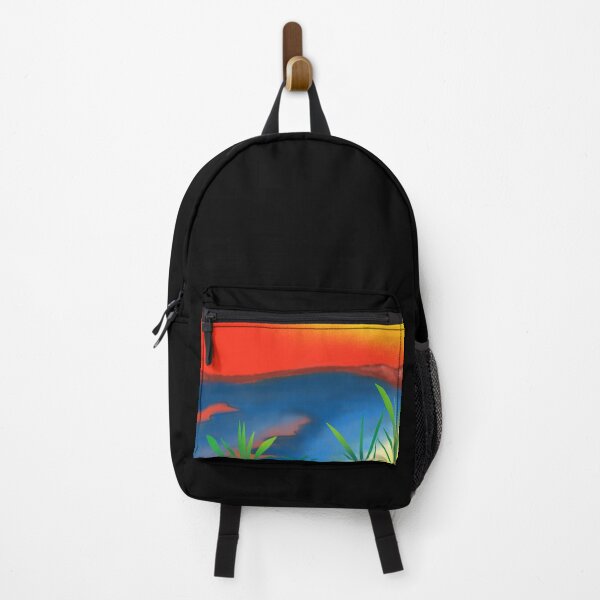 Item preview, Sunset at a warm beach, abstract beach art designed and sold by HomeintheMush.