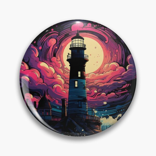Item preview, Psychedelic Lost Lighthouse: Navigating the Unknown designed and sold by PsyCloth.