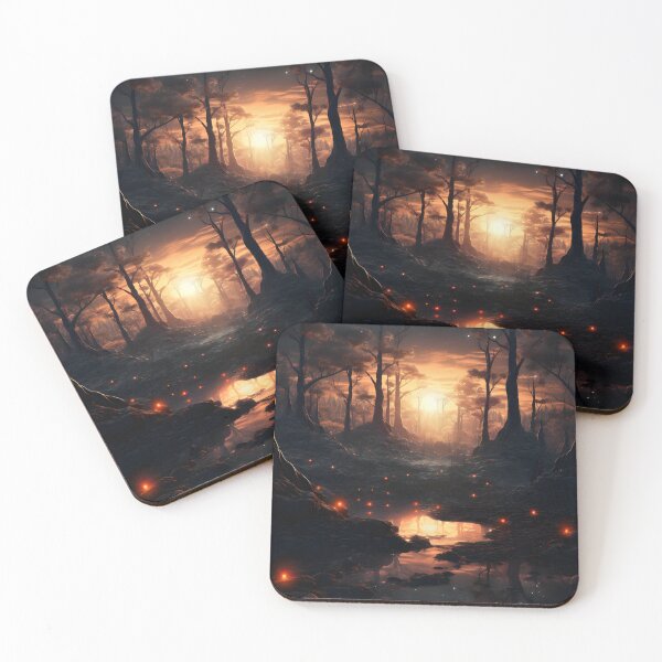 Item preview, Sundown Spectres: Surreal Woodland Art designed and sold by Shirtastically.