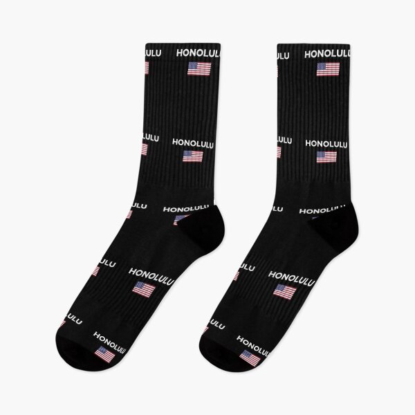 Item preview, Honolulu USA American Flag Dark Color designed and sold by TinyStarAmerica.