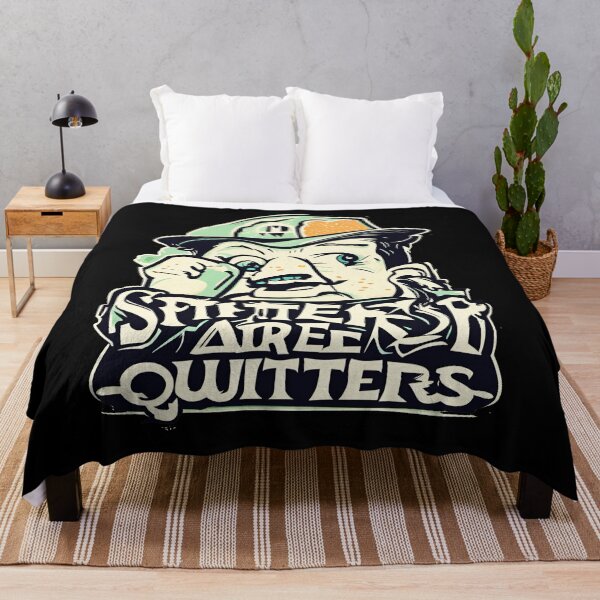 Item preview, Spitters Are Quitters: Bold and Playful Designs for the Confident and Fearless! Green on Black designed and sold by King Stores.