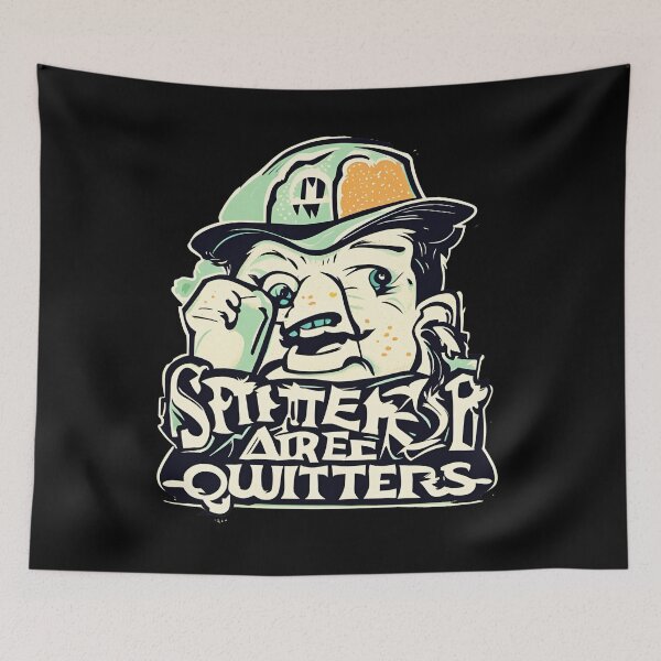 Item preview, Spitters Are Quitters: Bold and Playful Designs for the Confident and Fearless! Green on Black designed and sold by King Stores.