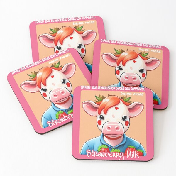 Item preview, Strawberry Milk cow designed and sold by Roxburylane.