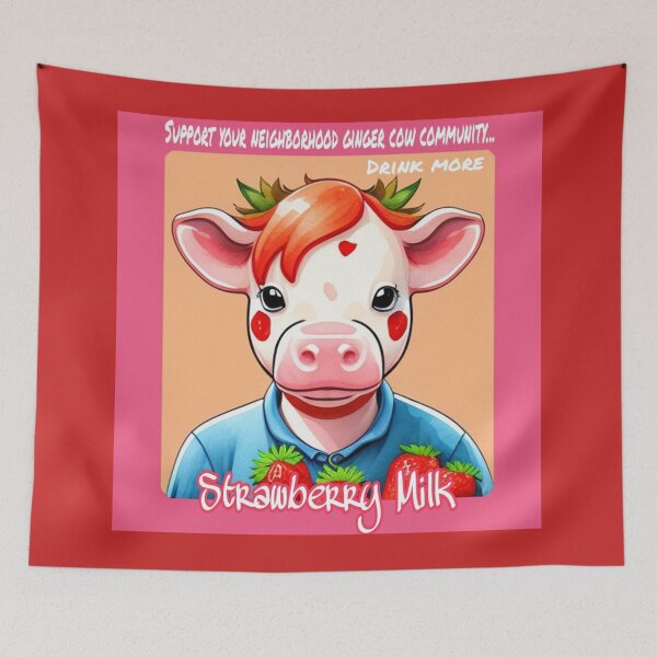 Item preview, Strawberry Milk cow designed and sold by Roxburylane.