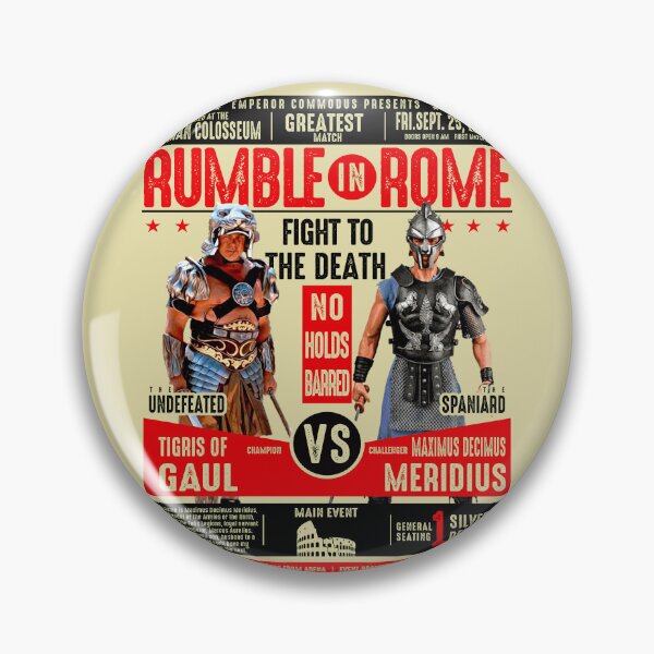 Item preview, Rumble In Rome Gladiator Poster designed and sold by Alema Art.