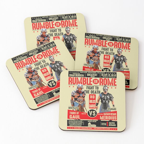 Item preview, Rumble In Rome Gladiator Poster designed and sold by Alema Art.