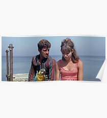 Pierrot Le Fou - Jean-Paul Belmondo & Anna Karina - Jean Luc Godard Poster