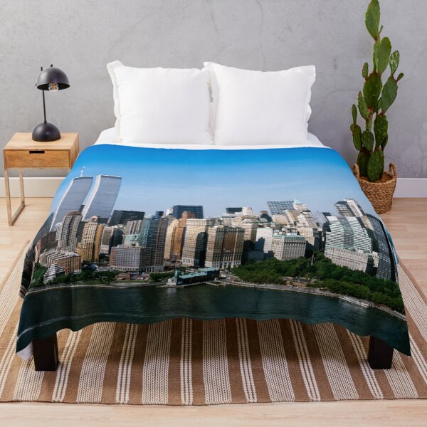 Item preview, World Trade Center, lower Manhattan cityscape skyline August 2001 color panorama landscape photographic print / photography designed and sold by Jéanpaul  Ferro.