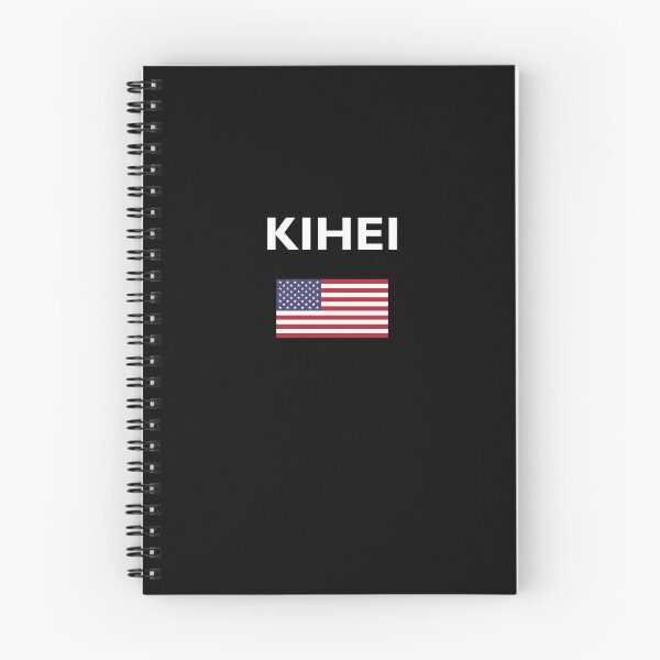 Aperçu de l'œuvre Kihei USA drapeau américain couleur foncée créée et vendue par TinyStarAmerica.