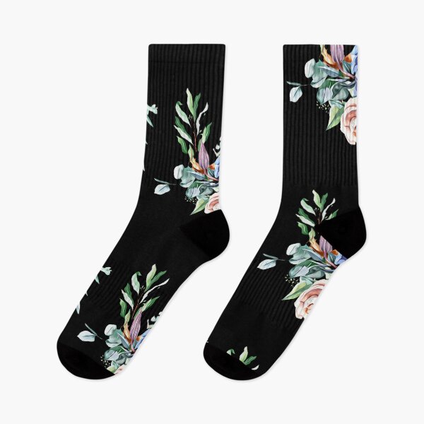 Item preview, Bouquet of colorful painted flowers on a black background designed and sold by FlowerandDesing.