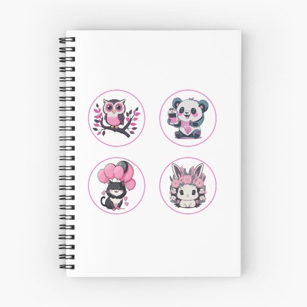 Item preview, Kawaii Sticker Bundle - Owl Bear, Cat, Bunny designed and sold by pixdesigns.