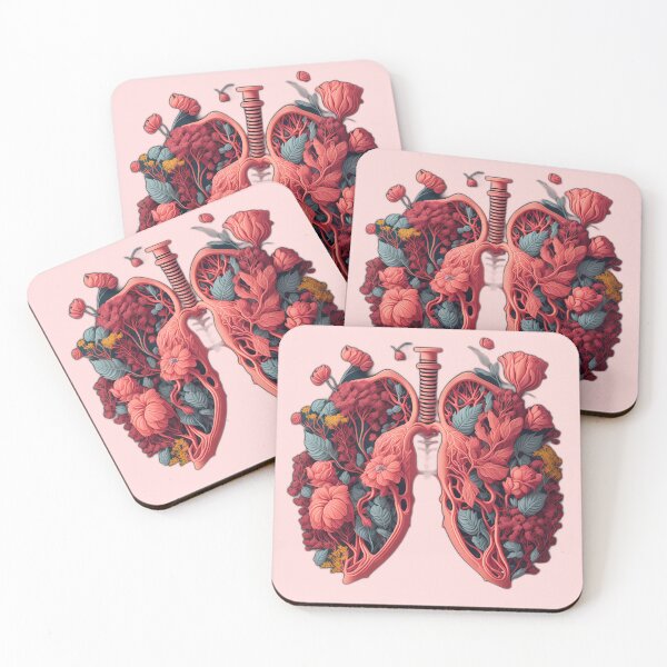Item preview, cool vintage flower lungs floral retro nature flowered anatomical cute funny designed and sold by Print&Perfection  ⭐⭐⭐⭐⭐.