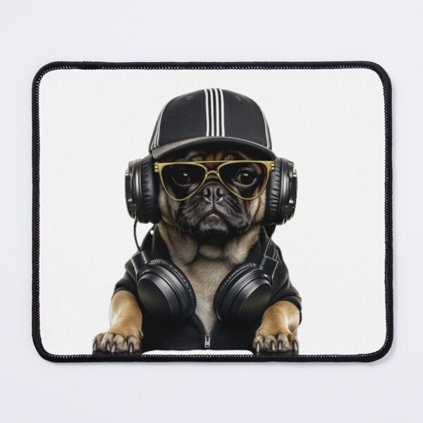 Item preview, Funny dog as DJ Woof designed and sold by Dreamtodream.