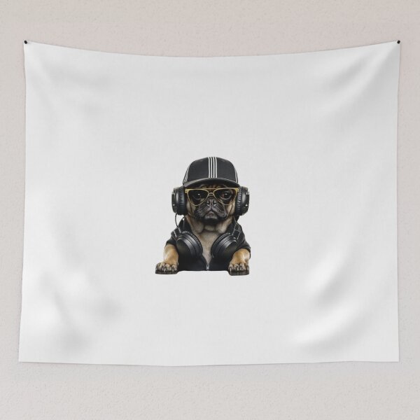 Item preview, Funny dog as DJ Woof designed and sold by Dreamtodream.