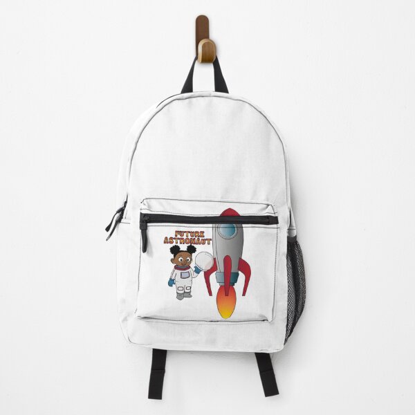Item preview, 'Future Astronaut' Girl with Rocket (Afro puffs) designed and sold by ThingsByNin.