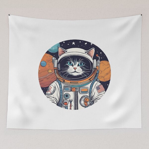 Item preview, Funny Cat Astronaut designed and sold by AbsoluteA.