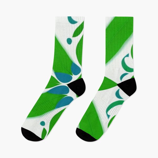 Aperçu de l'œuvre Résumé blanc vert lime créée et vendue par Roxburylane.