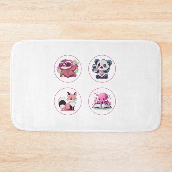 Item preview, Kawaii Sticker Bundle - Sloth, Bear, Fox, Squid, Octopus designed and sold by pixdesigns.