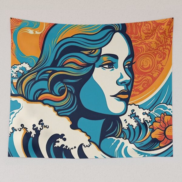 Item preview, The Hawaiian Face Ocean designed and sold by ramblingsaloha.