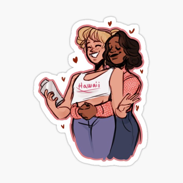 Lesbians Valentines Day Sticker For Sale By Trash Queen Jyn Redbubble