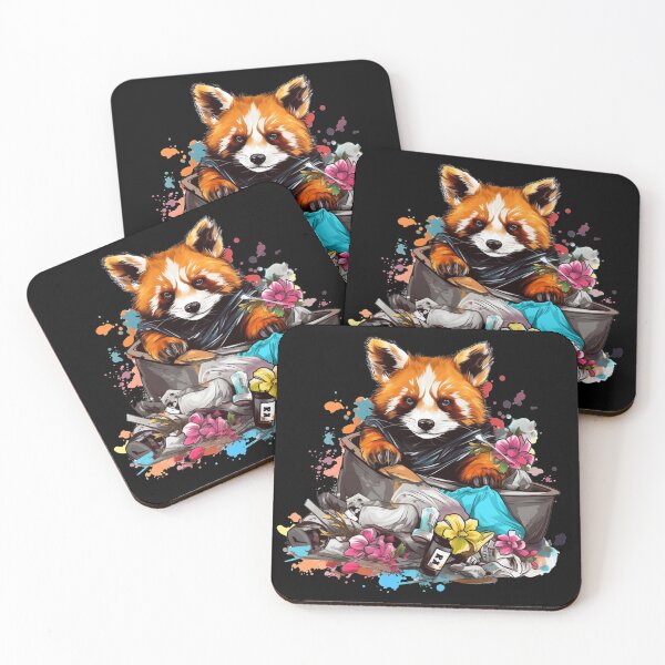 Item preview, Red Panda In Trash Cute Red Panda designed and sold by ArtFromBeyond.