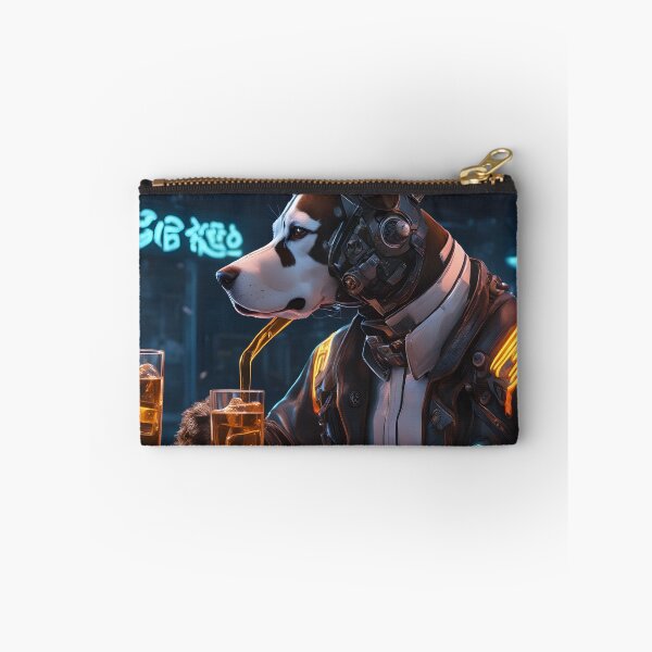 Item preview, Cyborg dog at the pub designed and sold by Jambonfromage.