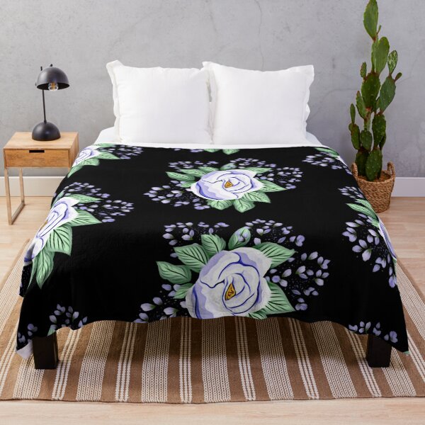Item preview, Fantastic blue rose on black designed and sold by FlowerandDesing.