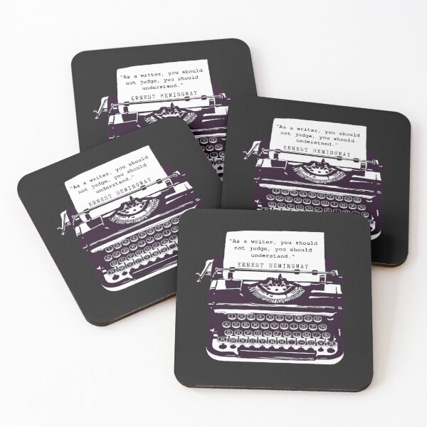 Item preview, Copy of Ernest Hemingway writing advice: As a writer, you should not judge, you should understand. designed and sold by artbleed.