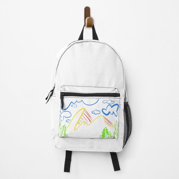 Item preview, Minimalistic Abstract mountain & tree landscape designed and sold by HomeintheMush.