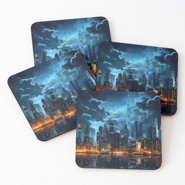 Item preview, Moonlit Metropolis: Surreal City Art designed and sold by Shirtastically.